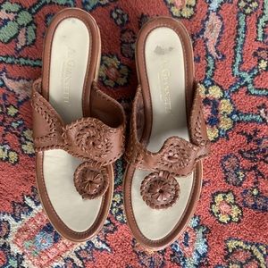 Brown (jack roger like) wedges. Sz. 7.5/8